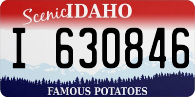 ID license plate I630846