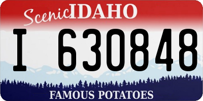ID license plate I630848