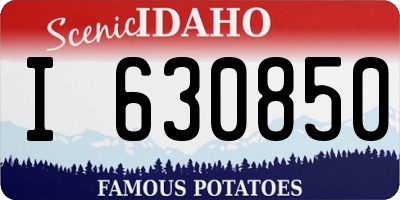 ID license plate I630850