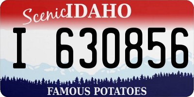 ID license plate I630856