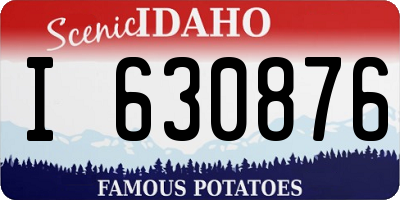 ID license plate I630876