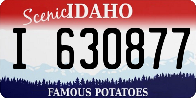 ID license plate I630877