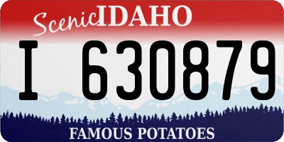 ID license plate I630879