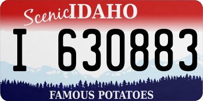 ID license plate I630883