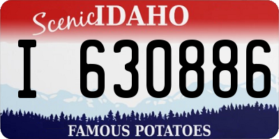 ID license plate I630886