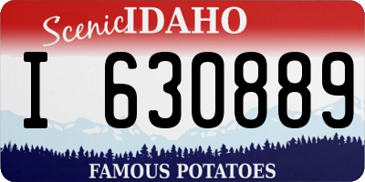 ID license plate I630889