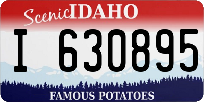 ID license plate I630895