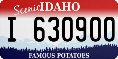 ID license plate I630900