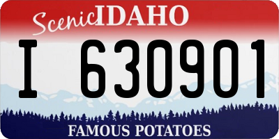 ID license plate I630901