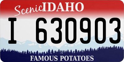 ID license plate I630903