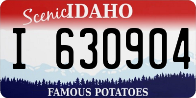 ID license plate I630904