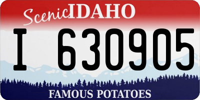 ID license plate I630905