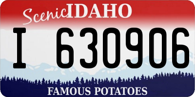 ID license plate I630906