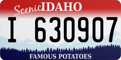 ID license plate I630907