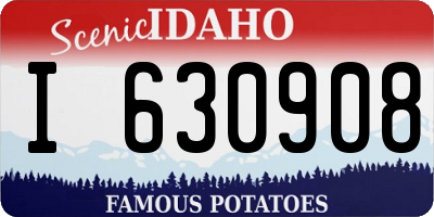 ID license plate I630908
