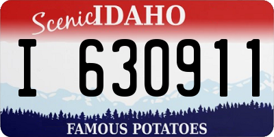 ID license plate I630911