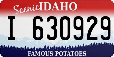 ID license plate I630929