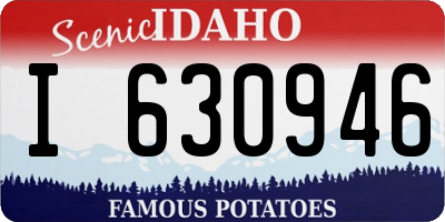 ID license plate I630946