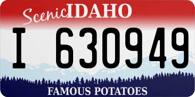 ID license plate I630949