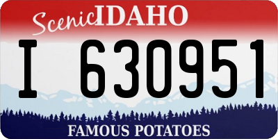 ID license plate I630951