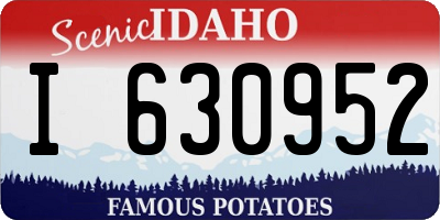 ID license plate I630952