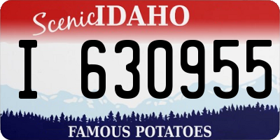 ID license plate I630955