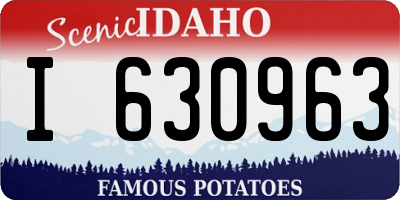 ID license plate I630963