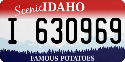 ID license plate I630969