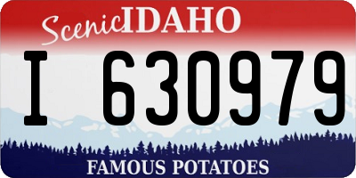ID license plate I630979