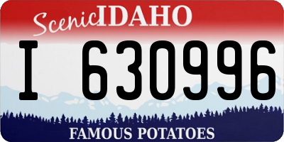 ID license plate I630996