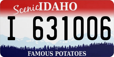 ID license plate I631006