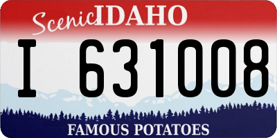 ID license plate I631008