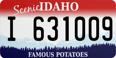 ID license plate I631009