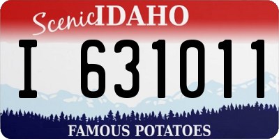 ID license plate I631011