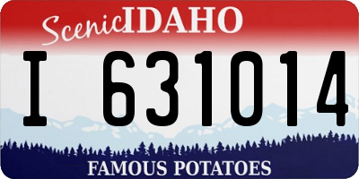 ID license plate I631014