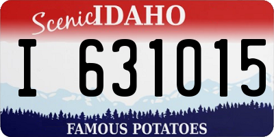 ID license plate I631015