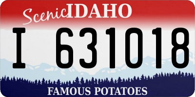 ID license plate I631018