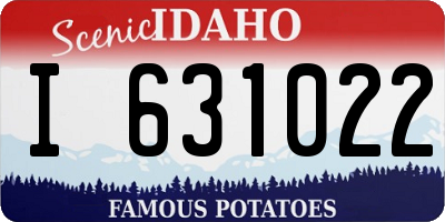 ID license plate I631022