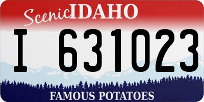 ID license plate I631023