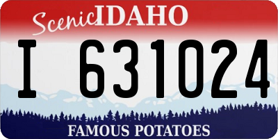ID license plate I631024