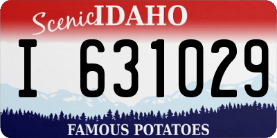ID license plate I631029