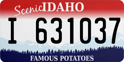 ID license plate I631037
