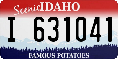 ID license plate I631041