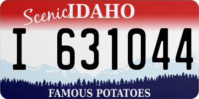 ID license plate I631044
