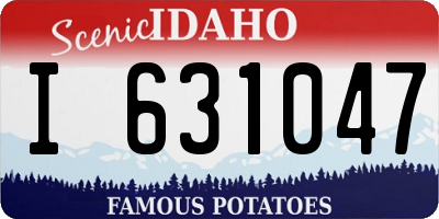 ID license plate I631047