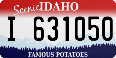 ID license plate I631050