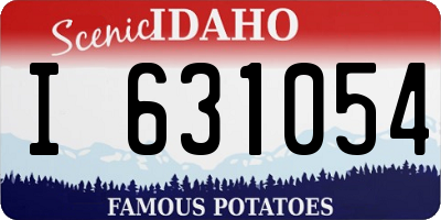 ID license plate I631054