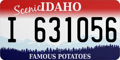 ID license plate I631056