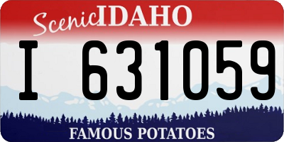 ID license plate I631059