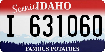 ID license plate I631060